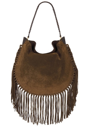 Isabel Marant Oskan Hobo Soft Bag in Bronze - Brown. Size all.