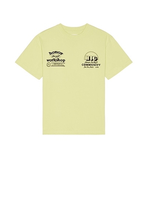 Honor The Gift Honor Workshop Tee in Green - Mint. Size L (also in M, S, XL/1X, XXL/2X).