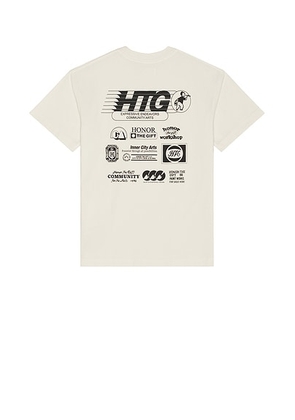 Honor The Gift Paint Works Tee in Bone - Cream. Size L (also in S, XL/1X, XXL/2X).