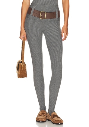 Helsa Corinne Footed Legging in Grey - Grey. Size L (also in ).