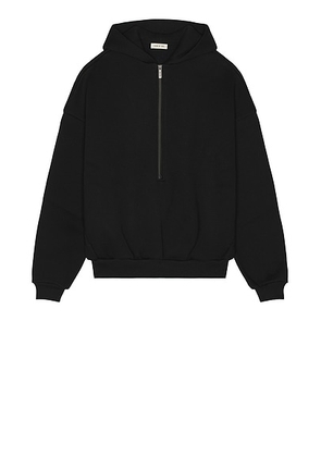 Fear of God Athletic Halfzip Hoodie in Black - Black. Size L (also in M, S, XL).