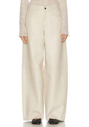 Haikure Bethany Leather Pant in Ivory - Ivory. Size 27 (also in ).