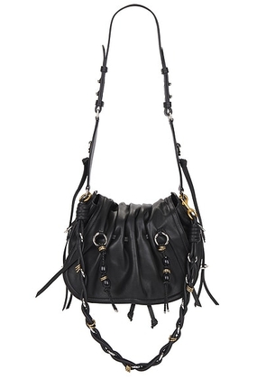 Isabel Marant Bolton Shoulder Bag in Black & Silver - Black. Size all.