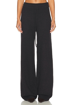 Helsa Paxton Knit Pant in Dark Brown - Brown. Size L (also in M, XL).