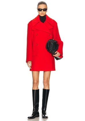 Jil Sander Peacoat in Strawberry - Red. Size 40 (also in ).