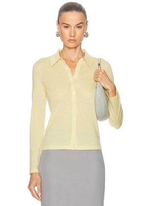 Guest In Residence Ella Shirt in Butter - Yellow. Size L (also in M, S, XS).