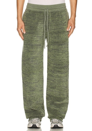 ISA BOULDER Boucle Pants in Taupe - Green. Size L (also in S, XL/1X).