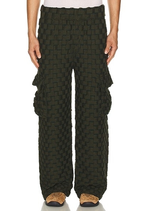 ISA BOULDER Rectangle Pants in Army - Dark Green. Size L (also in S, XL/1X).