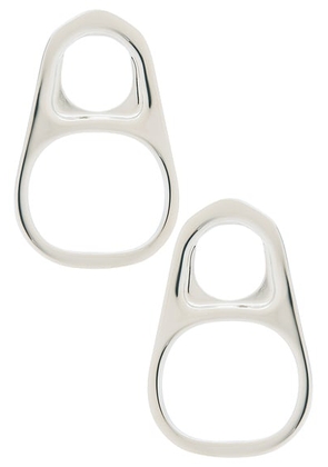 Jean Paul Gaultier Pull Tab Can Earrings in Silver - Metallic Silver. Size all.
