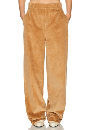Helsa The Baggy Trouser in Corduroy in Caramel - Brown. Size L (also in ).