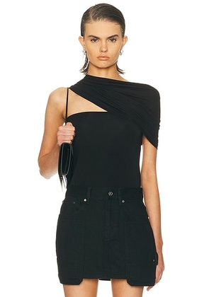 Helmut Lang Sash Top in Black - Black. Size S (also in XS).