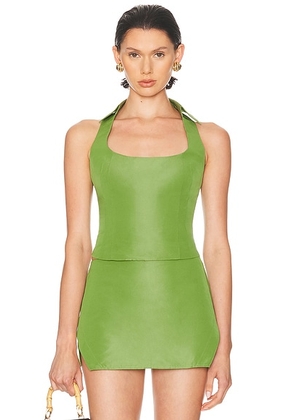 Cult Gaia Tarini Top in Pistachio - Green. Size 0 (also in 2).
