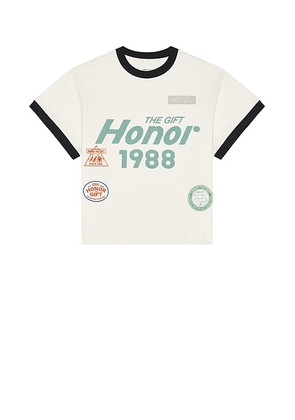 Honor The Gift Multi Box Tee in White - Cream. Size XL/1X (also in ).