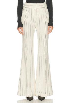 Gabriela Hearst Rhein Pant in Ivory Multi - Ivory. Size 36 (also in 38, 40, 42).