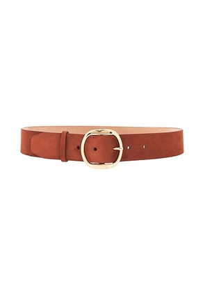 Gabriela Hearst Elster Buckle Belt in Burnt Sienna - Brown. Size L (also in M, S).