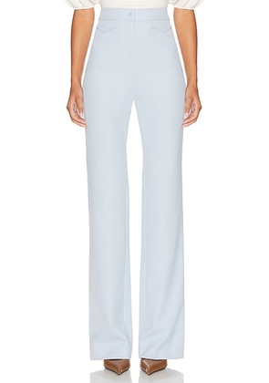 Helsa The Kick Flare Suit Pant in Pale Blue - Baby Blue. Size L (also in M, S, XL, XS, XXS).