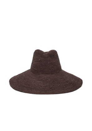 Janessa Leone Waverly Bucket Hat in Chocolate - Chocolate. Size L (also in M, S).