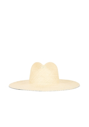 Janessa Leone Capri Fedora Hat in Natural - Beige. Size L (also in M, S).