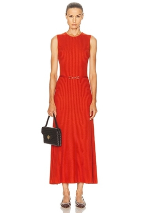 Gabriela Hearst Meier Dress in Antelope Orange - Burnt Orange. Size M (also in S, XS).