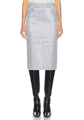 Haikure Kim Skirt in Stapled Blue - Blue. Size 23 (also in 24, 25, 26, 27).