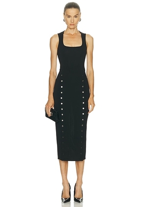Fleur du mal Scooped Neck Undo Me Dress in Black - Black. Size M (also in S, XS).