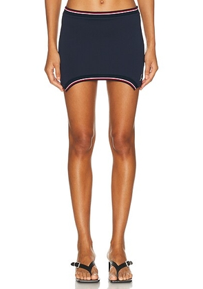 Jade Cropper Mini Skirt in Dark Navy - Navy. Size 34 (also in 36, 38, 40).