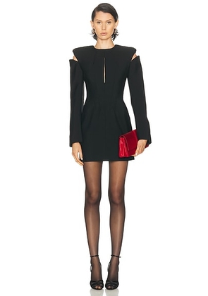 mcqueen McQueen Day Dress in Black - Black. Size 40 (also in ).