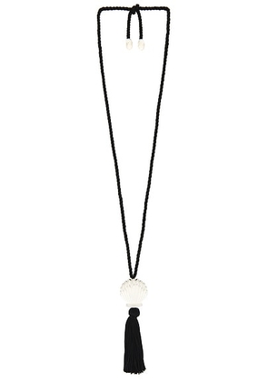 Julietta Ãze Necklace in Black & Silver - Metallic Silver. Size all.