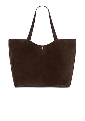 Jenni Kayne Suede Agnes Tote Bag in Chocolate - Chocolate. Size all.