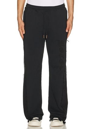 Honor The Gift Denim Sweatpant in Black - Black. Size S (also in XL/1X, XXL/2X).