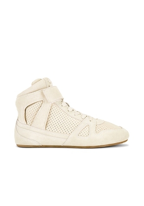 Isabel Marant Senny High Sneaker in Chalk - Beige. Size 36 (also in 37, 38, 39, 40, 41).