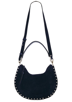 Isabel Marant Oskan Soft Zip Hobo Bag in Dark Midnight - Navy. Size all.