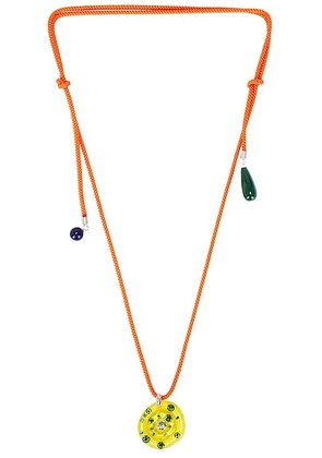 FRY POWERS Sun Powers Crystal Necklace in Canary Multi - NA. Size all.