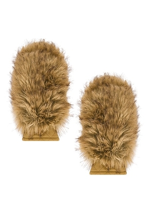 Goldbergh Hill Mittens in Caramello - Brown. Size 6.5 (also in ).