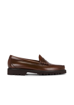 G.H.BASS Larson Lug Weejun Loafer in Whiskey - Brown. Size 9 (also in ).