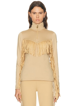 Goldbergh Whisper Ski Top in Caramello - Beige. Size L (also in M, S, XS).