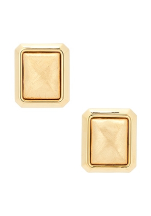 JACQUEMUS Les Pendants Carre in Gold - Metallic Gold. Size all.