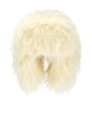 JACQUEMUS La Grande Chapka in Light Yellow - Yellow. Size 56 (also in 58).