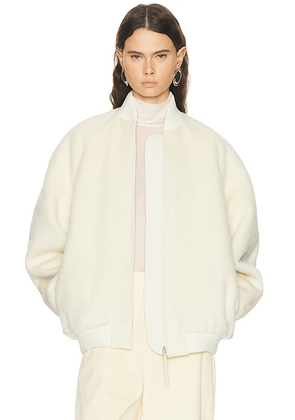 JACQUEMUS Le Blouson Pilu in Off White - White. Size 36 (also in 38, 40, 42).