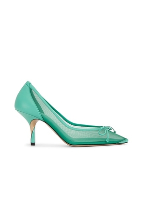 JACQUEMUS Les Escarpins Tourni in Dark Mint - Mint. Size 36 (also in ).