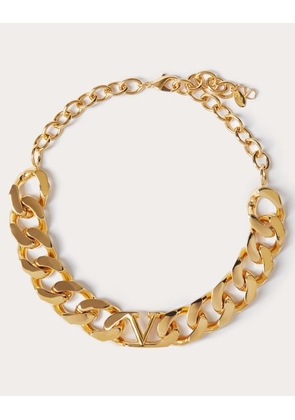 Valentino Garavani VLOGO METAL CHAIN CHOKER Man GOLD UNI