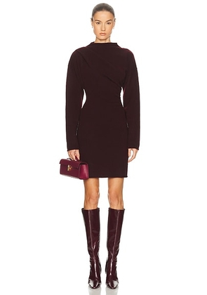 Helmut Lang Slouchy Dress in Burgundy - Burgundy. Size M (also in L, S, XS).
