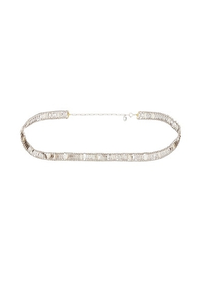 Isabel Marant Yrella Belt in Silver & Dore - Metallic Silver. Size 75 (also in 85, 95).