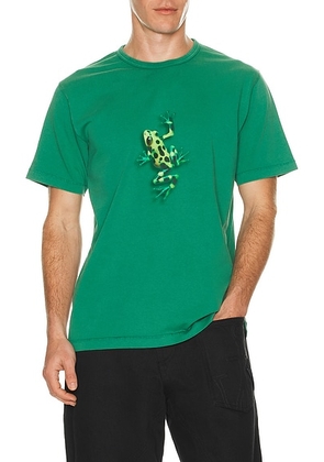 JW Anderson Jumping Frog T-Shirt in Emerald - Green. Size S (also in XL/1X).