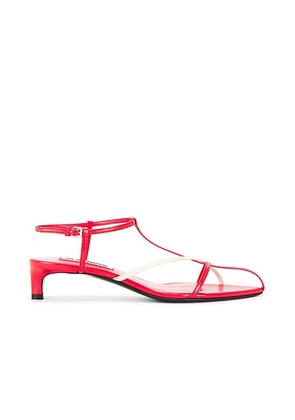 Jil Sander Strappy Sandal in Dusted Clay - Orange. Size 36 (also in 37.5, 38, 38.5, 39, 41).