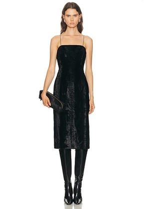 Helmut Lang Pony Midi Dress in Black - Black. Size 4 (also in 6, 8).
