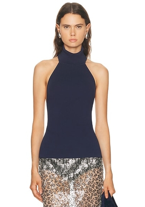 Cult Gaia Wake Top in Deep Lake - Navy. Size L (also in M, S, XS).