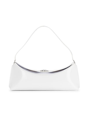 JACQUEMUS La Pochette Ovalo in White - White. Size all.