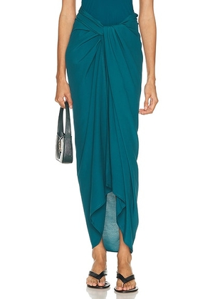 HAIGHT. Panneaux Viscose Skirt in Harbor Blue - Teal. Size S (also in XS).