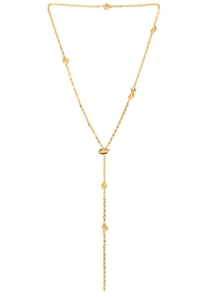Jil Sander Knot Necklace in Gold - Metallic Gold. Size all.